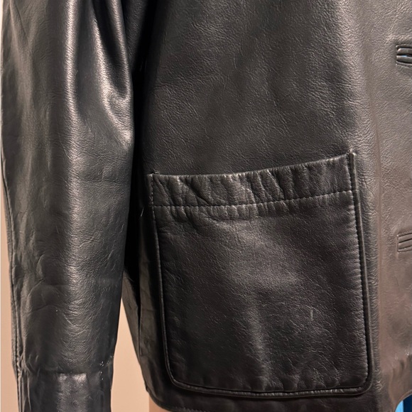 Rudsak Black leather unisex coat - Picture 6 of 8
